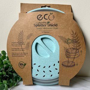 Eco-Collapsible Microwave Splatter Shield Collapsible Strainer Teal 10"